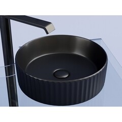 Раковина Ceramicanova Element 36 см накладная черная матовая (CN6057MB) - фото 6