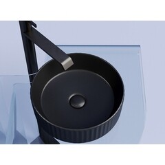 Раковина Ceramicanova Element 36 см накладная черная матовая (CN6057MB) - фото 4