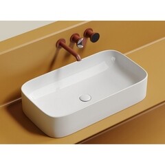 Раковина Ceramicanova Element 71 см накладная белая (CN6054) - фото 3