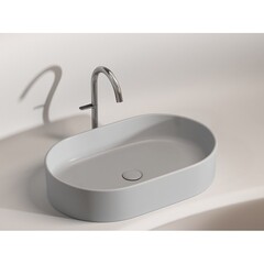 Раковина Ceramicanova Element 61 см накладная серая матовая (CN6048MSG) - фото 11