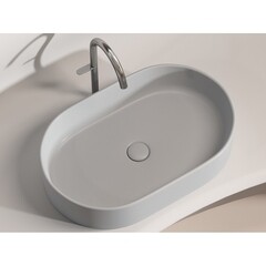 Раковина Ceramicanova Element 61 см накладная серая матовая (CN6048MSG) - фото 9