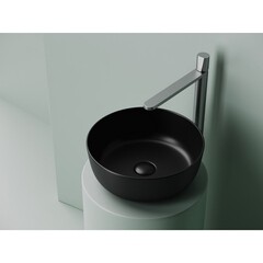 Раковина Ceramicanova Element 36 см накладная черная матовая (CN6073MB) - фото 7