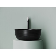 Раковина Ceramicanova Element 36 см накладная черная матовая (CN6073MB) - фото 4