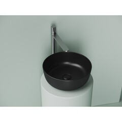 Раковина Ceramicanova Element 36 см накладная черная матовая (CN6073MB) - фото 6