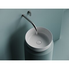 Раковина Ceramicanova Element 36 см накладная белая матовая (CN6073MW) - фото 4