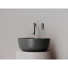 Раковина Ceramicanova Element 36 см накладная темный антрацит матовый (CN6073MDH) - фото 4