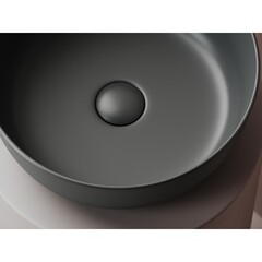 Раковина Ceramicanova Element 36 см накладная темный антрацит матовый (CN6073MDH) - фото 3