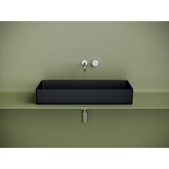 Раковина Ceramicanova Element 80 см накладная черная матовая (CN6072MB) - фото 6