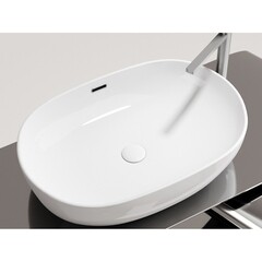 Раковина Ceramicanova Element 61 см накладная белая (CN6064) - фото 8