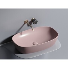 Раковина Ceramicanova Element 60 см накладная розовая матовая (CN6049MP) - фото 7