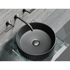 Раковина Ceramicanova Element 36 см накладная темный антрацит матовый (CN6057MDH) - фото 5