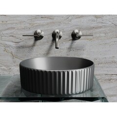 Раковина Ceramicanova Element 36 см накладная темный антрацит матовый (CN6057MDH) - фото 3