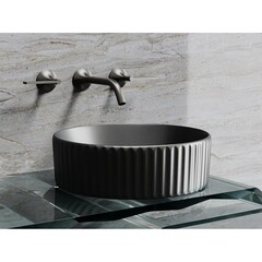 Раковина Ceramicanova Element 36 см накладная темный антрацит матовый (CN6057MDH) - фото 4