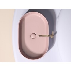 Раковина Ceramicanova Element 61 см накладная розовая матовая (CN6048MP) - фото 9