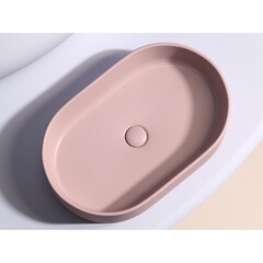 Раковина Ceramicanova Element 61 см накладная розовая матовая (CN6048MP) - фото 3