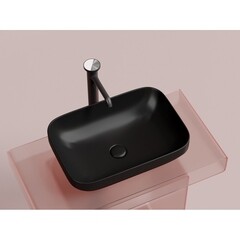 Раковина Ceramicanova Element 50 см накладная черная матовая (CN6055MB) - фото 12