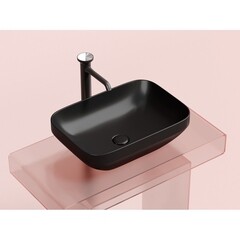 Раковина Ceramicanova Element 50 см накладная черная матовая (CN6055MB) - фото 7