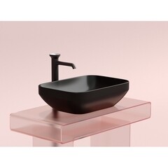 Раковина Ceramicanova Element 50 см накладная черная матовая (CN6055MB) - фото 9