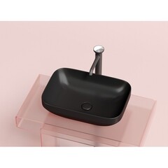 Раковина Ceramicanova Element 50 см накладная черная матовая (CN6055MB) - фото 5