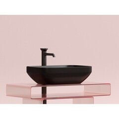 Раковина Ceramicanova Element 50 см накладная черная матовая (CN6055MB) - фото 2