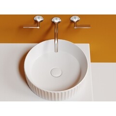 Раковина Ceramicanova Element 36 см накладная белая (CN6057) - фото 6