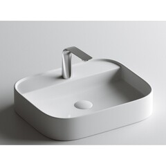 Раковина Ceramicanova Element 55 см накладная белая (CN6034) - фото 7