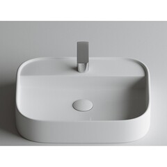 Раковина Ceramicanova Element 55 см накладная белая (CN6034) - фото 8