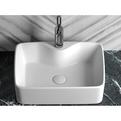 Раковина Ceramicanova Element 48 см накладная белая (CN6033) - фото 6