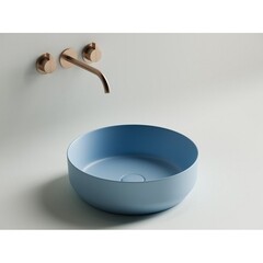 Раковина Ceramicanova Element 39 см накладная голубая матовая (CN6022ML) - фото 5