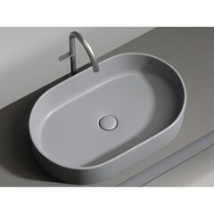 Раковина Ceramicanova Element 61 см накладная антрацит матовый (CN6048MH) - фото 10