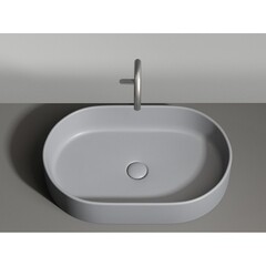 Раковина Ceramicanova Element 61 см накладная антрацит матовый (CN6048MH) - фото 4