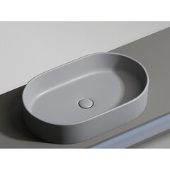 Раковина Ceramicanova Element 61 см накладная антрацит матовый (CN6048MH) - фото 5