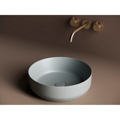 Раковина Ceramicanova Element 39 см накладная антрацит матовый (CN6022MH) - фото 7