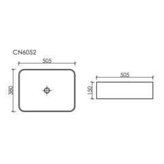 Раковина Ceramicanova Element 51 см накладная зеленая матовая (CN6052MLG) - фото 3