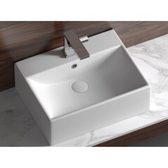 Раковина Ceramicanova Element 50 см накладная белая (CN6040) - фото 8