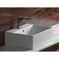 Раковина Ceramicanova Element 50 см накладная белая (CN6040) - фото 6