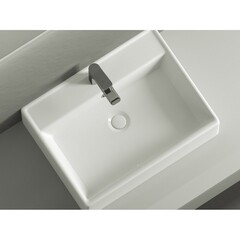 Раковина Ceramicanova Element 59 см накладная белая (CN6046) - фото 7