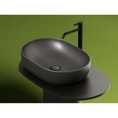 Раковина Ceramicanova Element 60 см накладная темный антрацит матовый (CN6047MDH) - фото 9