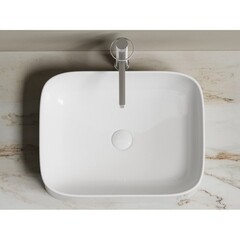 Раковина Ceramicanova Element 51 см накладная белая (CN6052) - фото 3