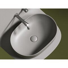 Раковина Ceramicanova Element 60 см накладная антрацит матовый (CN6047MH) - фото 10