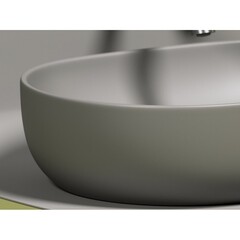 Раковина Ceramicanova Element 60 см накладная антрацит матовый (CN6047MH) - фото 7