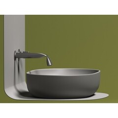 Раковина Ceramicanova Element 60 см накладная антрацит матовый (CN6047MH) - фото 4