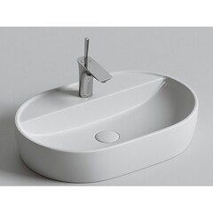 Раковина Ceramicanova Element 60 см накладная белая (CN6035) - фото 8