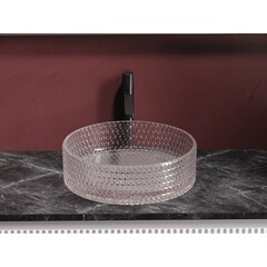 Раковина Ceramicanova Cristal 36 см накладная розовая (CN6061) - фото 7