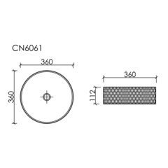 Раковина Ceramicanova Cristal 36 см накладная розовая (CN6061) - фото 2
