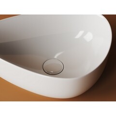 Раковина Ceramicanova Element 46 см накладная белая (CN5026) - фото 3