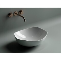 Раковина Ceramicanova Element 42 см накладная белая (CN5017) - фото 5