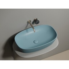 Раковина Ceramicanova Element 60 см накладная зеленая матовая (CN6049MLG) - фото 11