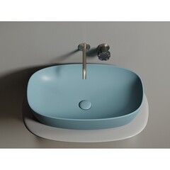 Раковина Ceramicanova Element 60 см накладная зеленая матовая (CN6049MLG) - фото 14