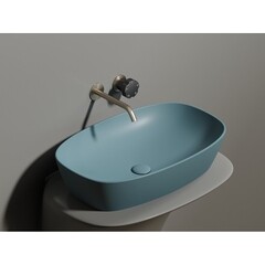 Раковина Ceramicanova Element 60 см накладная зеленая матовая (CN6049MLG) - фото 10